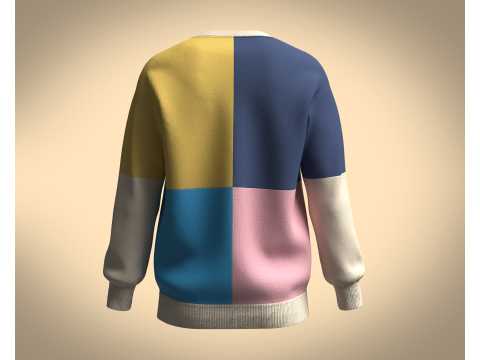 Men Sweatshirt Multi Color - V2 3D Model