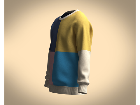 Men Sweatshirt Multi Color - V2 3D Model