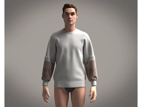 Men Sweatshirts 3D Model