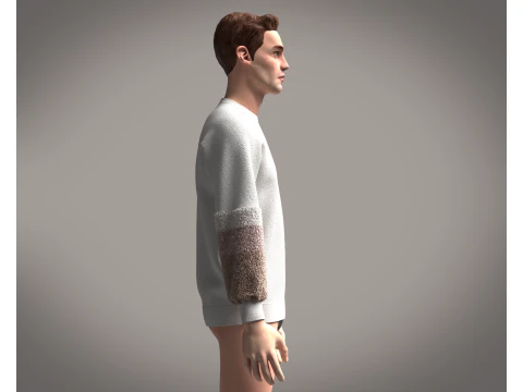 Men Sweatshirts 3D Model