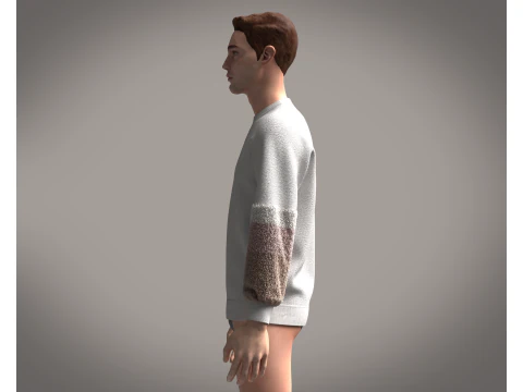 Men Sweatshirts 3D Model