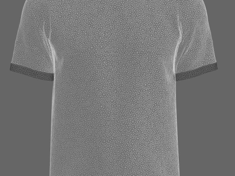 Men Stripe T-Shirt 3D Model