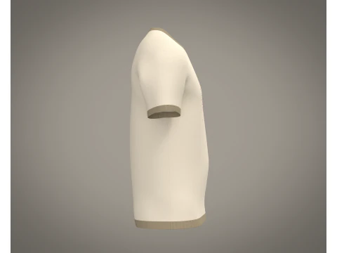 Camiseta masculina Modelo 3D