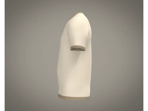 Camiseta masculina Modelo 3D