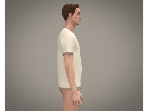 Men Tshirt 3D Модель