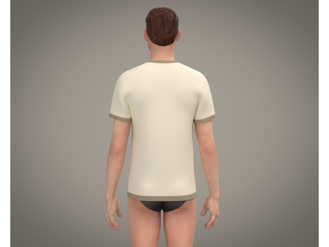 Men Tshirt 3D Модель
