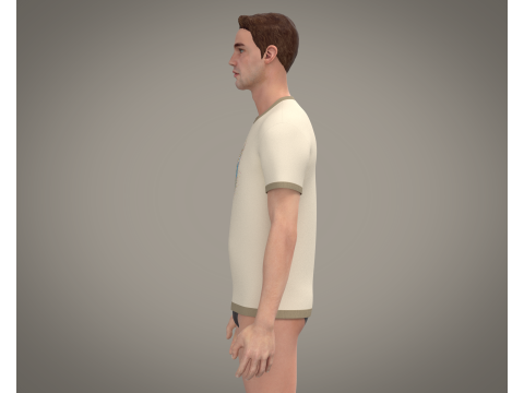 Men Tshirt 3D Модель