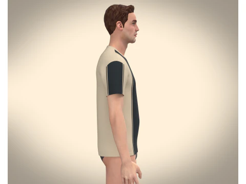 Men Tshirt 3D Model