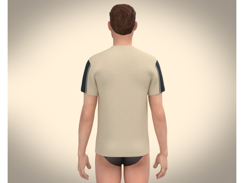 Men Tshirt 3Dモデル