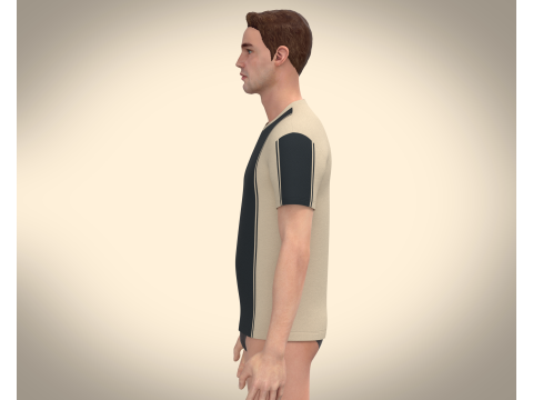 Men Tshirt 3Dモデル