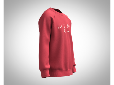 Men Sweatshirt - Script Slogan Lettering 3D Model