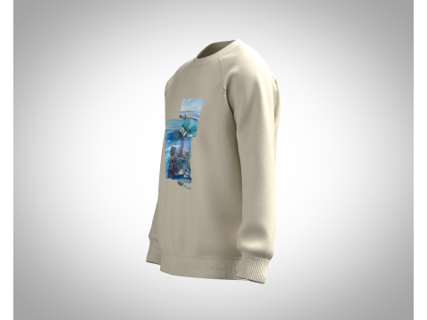 Men Sweatshirt - Photoprint Modello 3D