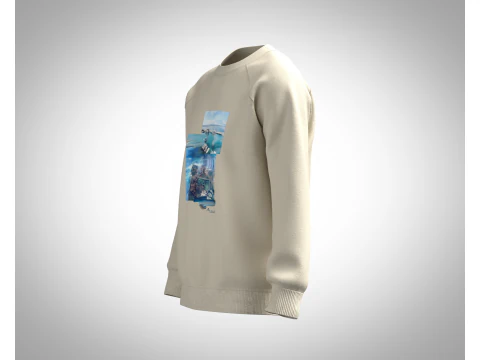 Men Sweatshirt - Photoprint 3D Model