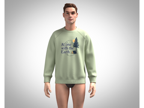 Men Sweatshirt - Outdoor Graphic Modello 3D