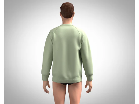 Men Sweatshirt - Outdoor Graphic 3D Model