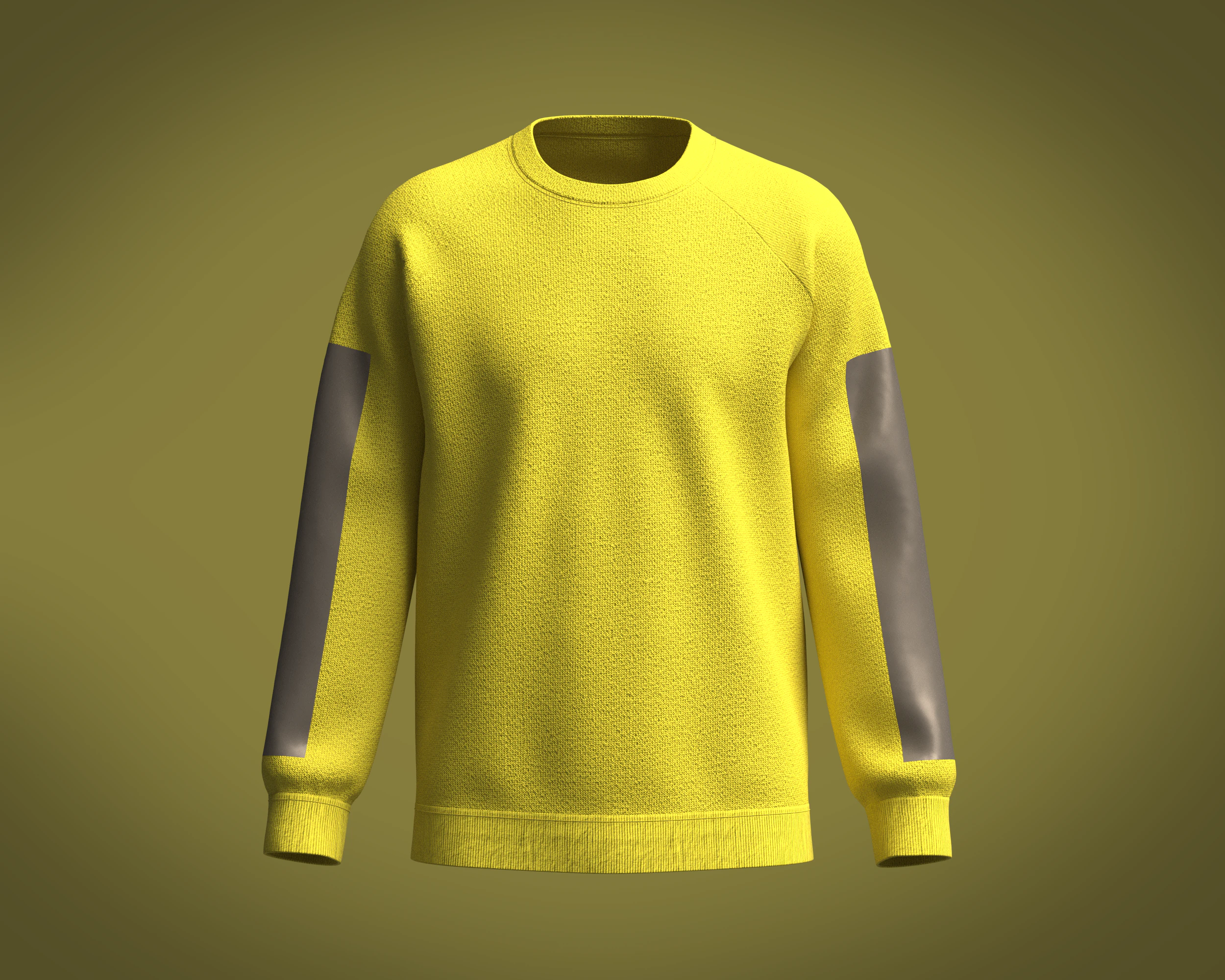Men Yellow Sweatshirt V2 3D Model .c4d .max .obj .3ds .fbx .stl .blend 
