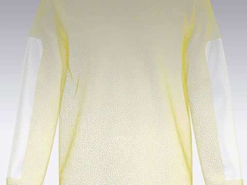 Men Yellow Sweatshirt V2 3D Model