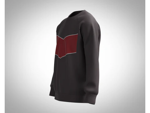 Men Ski Sweatshirt 3D Model