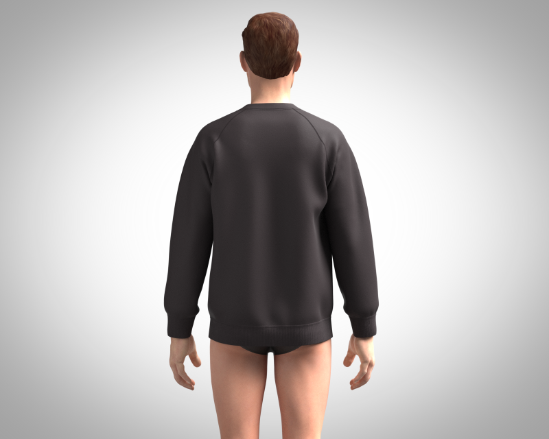 Men Ski Sweatshirt 3D Model in Giyim 3DExport