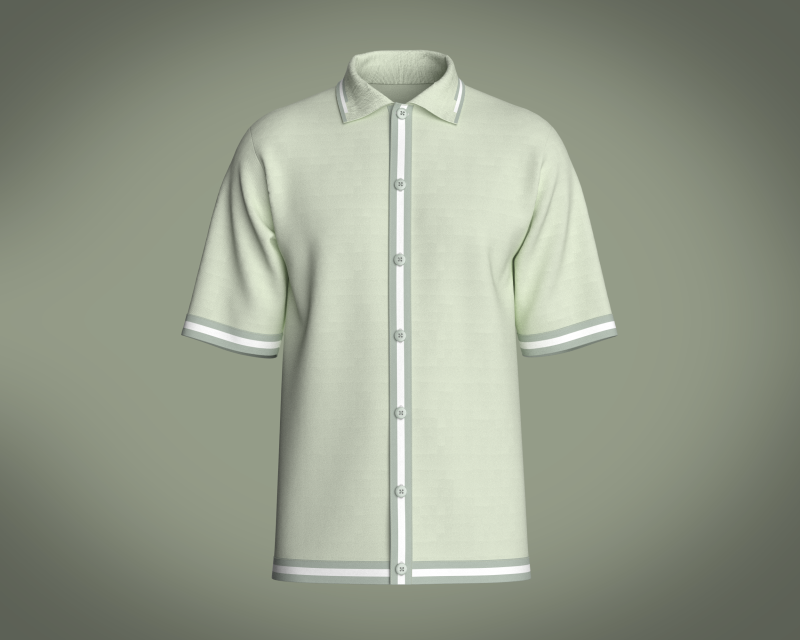 Men Tripping Coller Polo Model 3D .c4d .max .obj .3ds .fbx .stl .blend 