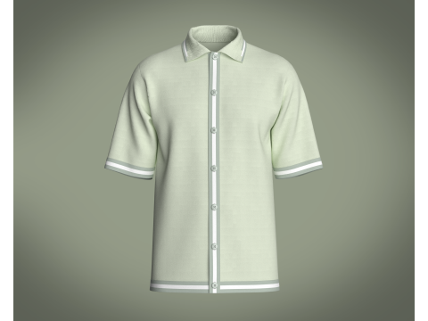 Men Tripping Coller Polo 3D Model