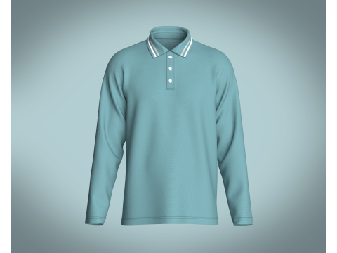 Men Tripping Coller Polo V2 3D Model