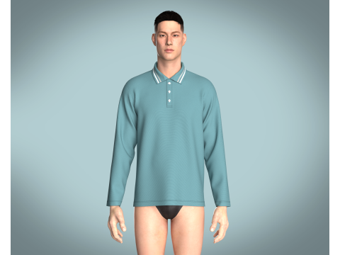 Men Tripping Coller Polo V2 Modelo 3D