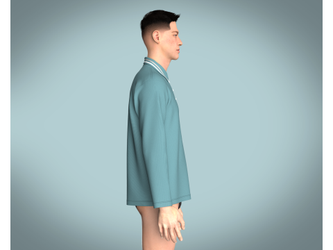 Men Tripping Coller Polo V2 Modelo 3D