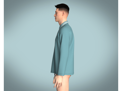 Men Tripping Coller Polo V2 Modelo 3D