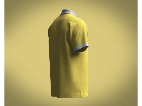 Polo Shirt - YEAH RIGHT 3D Model
