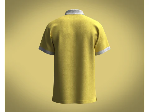 Polo Shirt - YEAH RIGHT 3D Model