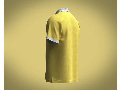 Polo Shirt - YEAH RIGHT 3D Model