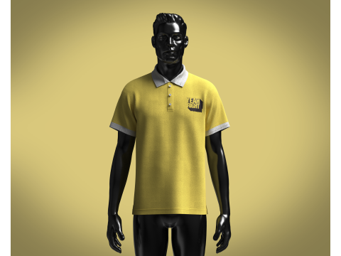 Polo Shirt - YEAH RIGHT Modello 3D