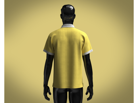 Polo Shirt - YEAH RIGHT Modello 3D