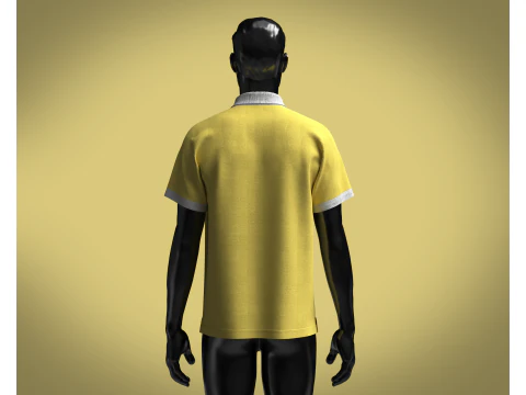 Polo Shirt - YEAH RIGHT 3D Model
