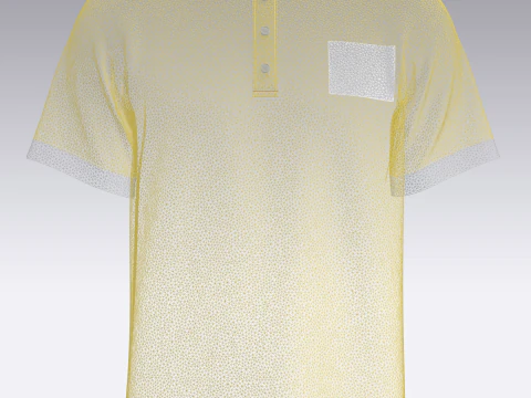 Polo Shirt - YEAH RIGHT 3D Model
