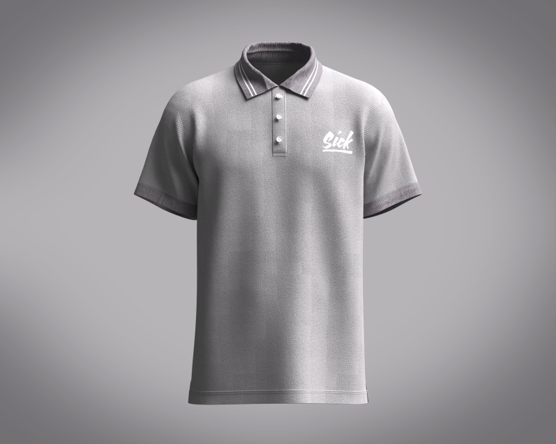 Polo Shirt - SICK 3D 모델 .c4d .max .obj .3ds .fbx .stl .blend 