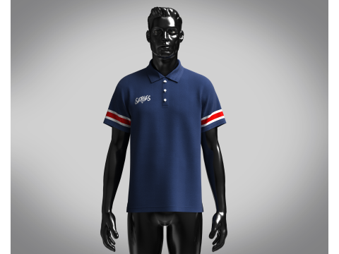 Polo Shirt - SERIES Modèle 3D