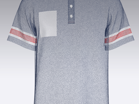 Polo Shirt - SERIES Modèle 3D