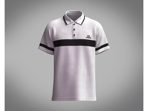 Polo Shirt - OK COOL Modelo 3D