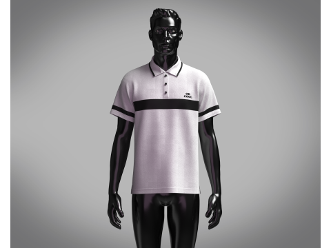 Polo Shirt - OK COOL Modelo 3D