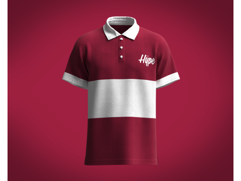 Polo Shirt - Hupe Modelo 3D