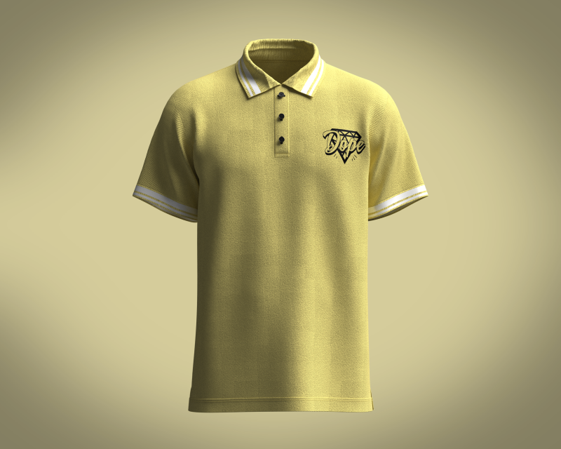 Polo Shirt - DOPE 3D Модель .c4d .max .obj .3ds .fbx .stl .blend 