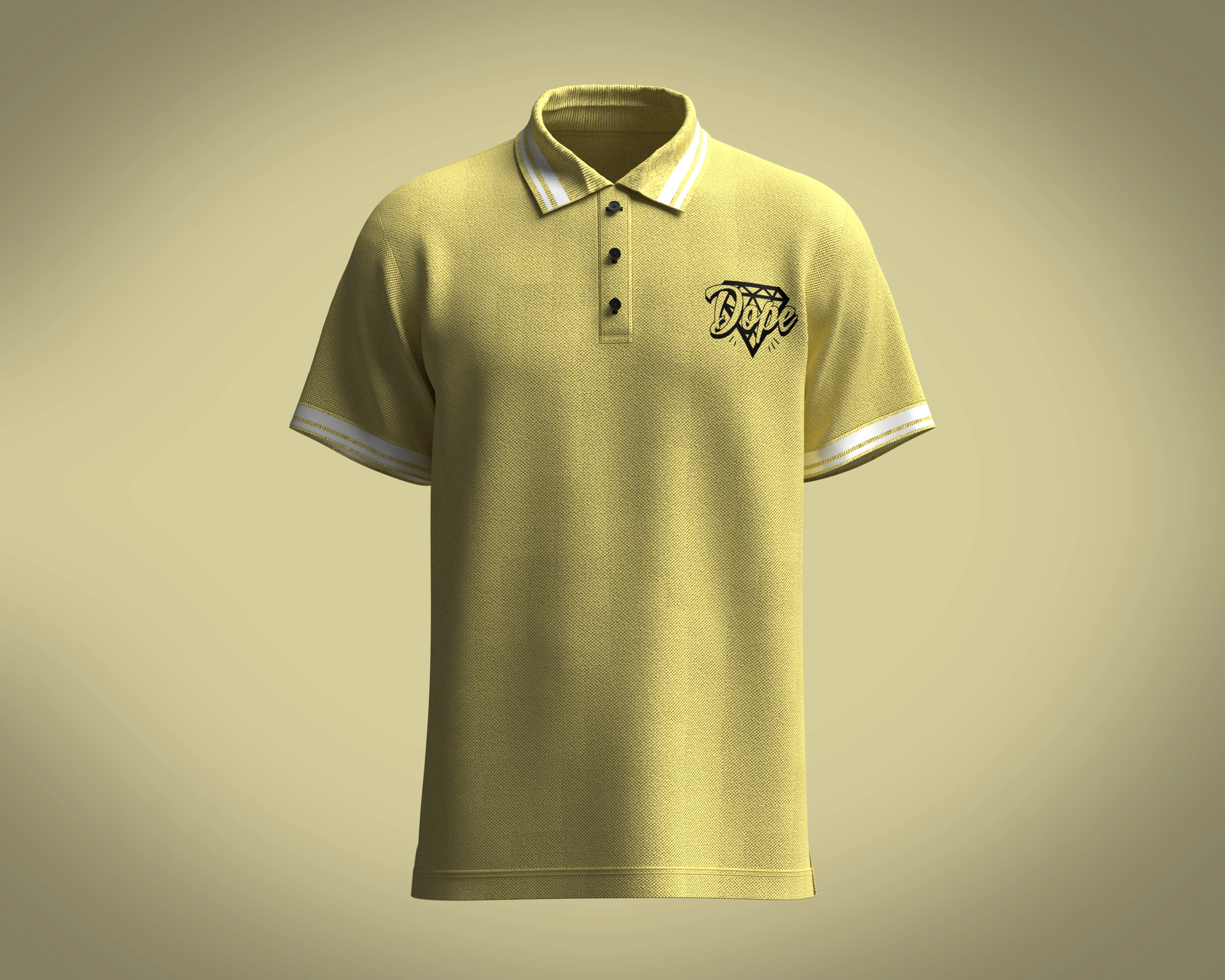 Polo Shirt - DOPE 3D Model .c4d .max .obj .3ds .fbx .stl .blend 