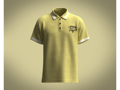 Polo Shirt - DOPE Modelo 3D