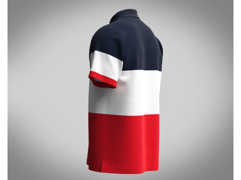 Polo Shirt - Contrast Color 3D Model