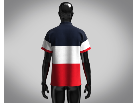 Polo Shirt - Contrast Color 3D Model