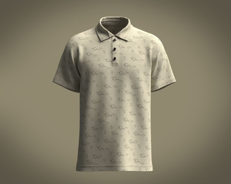 Polo Shirt - AOP 3D Model .c4d .max .obj .3ds .fbx .stl .blend 