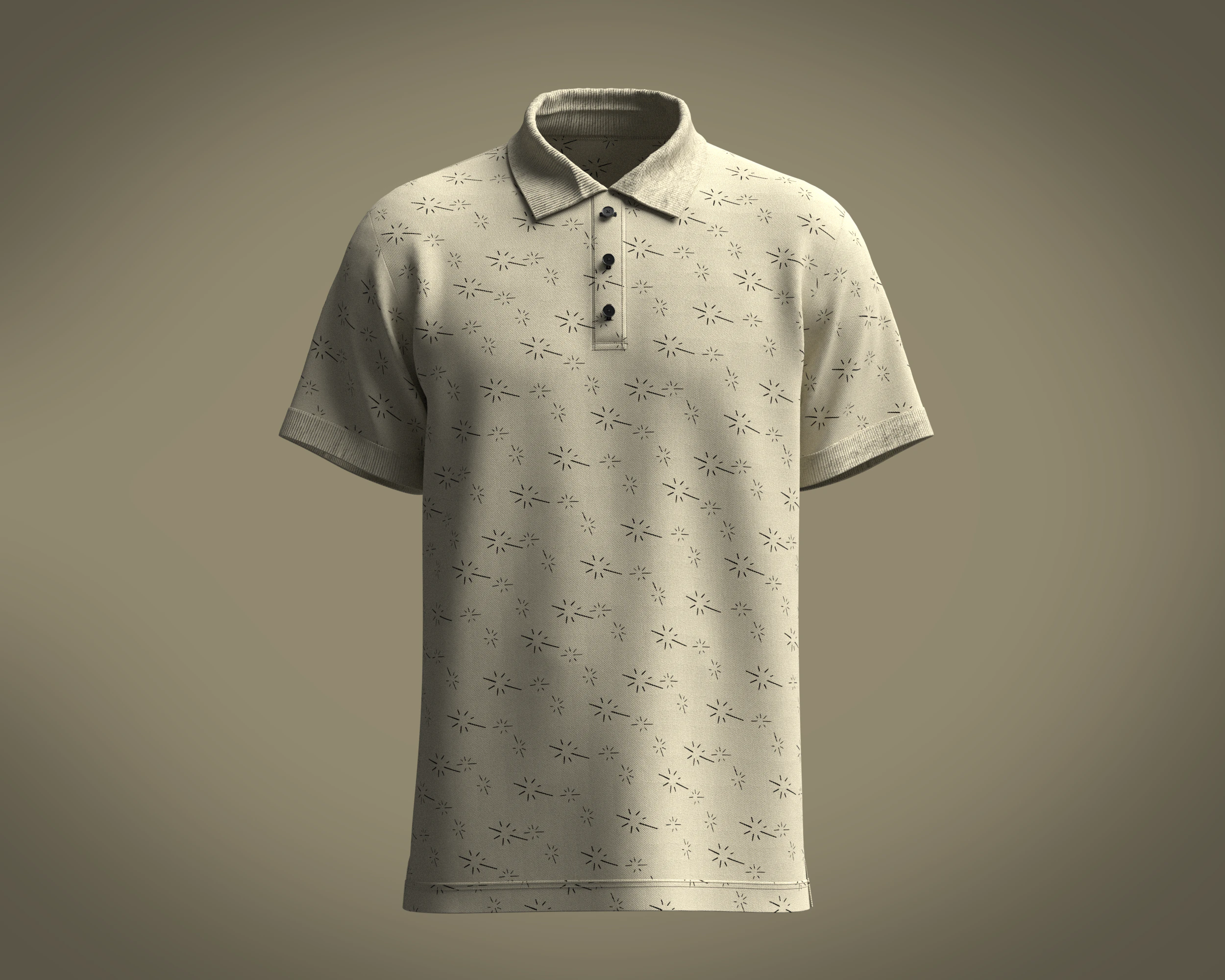 Polo Shirt - AOP 3D Model .c4d .max .obj .3ds .fbx .stl .blend 
