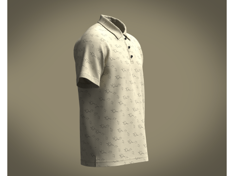 Polo Shirt - AOP 3D Model